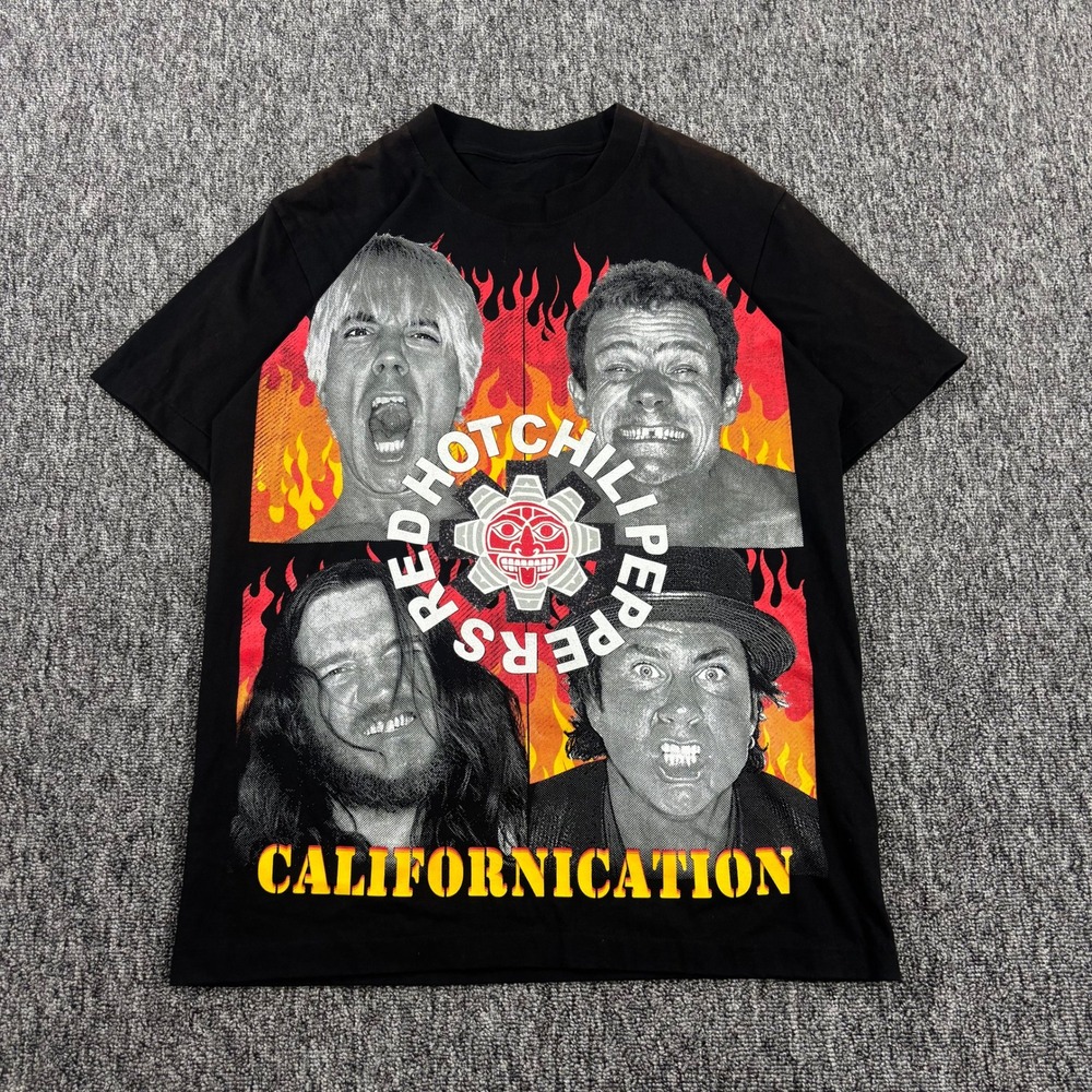 Y2K Red Hot Chili Peppers Californication Band Tee Single Stitch Boot Men Medium